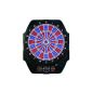 Carromco adults Electro African Dart matrix 501, black with blue and red segments, 92415 (Equipment)