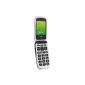Doro PhoneEasy 612 GSM mobile phone clamshell (2 megapixel camera, large buttons and display) Black and White (Electronics)