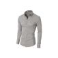 MODERNO Slim Fit Cotton Casual Shirt Men (Clothing)