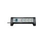 Brennenstuhl Premium-Office Line socket 4-way black / light gray with switch 1156250414 (tool)