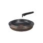 Tefal L0359002 Ingenio - Cookware Set Aluminum Brownie 4 Rooms: 3 pans (20/24/26 cm) + 1 handle (Housewares)