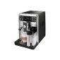 Saeco HD8855 / 01 Exprelia coffee machine, milk jug, stainless steel / black (household goods)