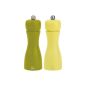 Peugeot 2/27254 Flavours Duo Pepper Mill and Salt Spring Tahiti Wood Olive / Pistachio 15.5 cm (Kitchen)
