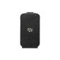 BlackBerry Leather Flip Shell Phone Case / Case for BlackBerry Q10 - Black (Wireless Phone Accessory)