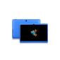 PHROG7 Tablet PC, 7 inch, WiFi, Bluetooth, Android 4.4 KitKat, Dual Core, Dual Camera, Blue (Electronics)