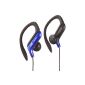 JVC HA-EB75-AE Ear Clip Stereo Headphones (105 dB, 200 mW) blue (Electronics)
