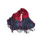 Tangda - long scarf scarf shawl stole Pashminas- Beach-printed - Women - Red