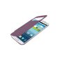 kwmobile® practical and chic flap protective case for Samsung Galaxy S4 i9505 / i9506 LTE + in Purple (Electronics)