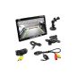 Screen Monitor Backup Camera with Pyle.  7 inch (17.8cm) TFT - LCD monitor with universal bracket, suction cup for windshield and remote control, plus a rearview camera, color, waterproof, night vision and radar distance scale.  (Electronic devices)