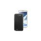 Rocina Battery cover for Samsung N7100 Galaxy Note 2 black carbon look (Electronics)