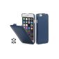 StilGut®, UltraSlim leather cover for iPhone 6 (4.7 inches) in blue night (Wireless Phone Accessory)