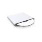 External Slot-in DVD burner DVD-RW drive with USB port for Apple Acer Asus Dell HP IBM Sony Toshiba laptop / MacBook / Netbook / PC - White (Electronics)