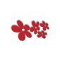 Fixed carwash bumper sticker Flowers - Mixed Flower 3 red - or Wall Decal adhesive stickers for the car, flower stickers wall stickers Out & Indoor, mural and window screen, choose from 32 colors!