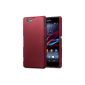 Sony Xperia Z1 COMPACT rubberized HARDSKIN CASE IN RED, TERRAPIN Retailverpackung (Wireless Phone Accessory)