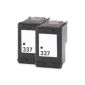 2 Compatible Black Ink Cartridge 337 / C9364EE HP for printing (Office Supplies)
