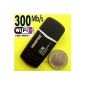Wireless 300Mbps USB 2.0 Adapter WiFi Realtek chipset RTL8191SU (Electronics)
