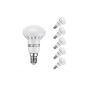 THE 6 Watt LED Bulb R50, equivalent to a 45W incandescent bulb, E14, Warm White, 5 Pack Units