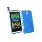 Emartbuy® HTC Desire 610 Ultra Fine TPU Gel Case Cover Case Cover Blue (Electronics)