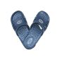 1 pair of women's slippers white, light blue, pink, orange, green & navy, Dimensions: (Misc.) 36-41, leisure slippers, Badepantoletten, 1943-66 / 2796-2807