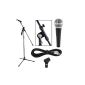 Pronomic Superstar Microphone SET incl. Dyn. Micro + tripod + Cable