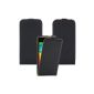 iProtect LG L40 Art Leather Flip Case Cover Black (Electronics)