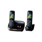 Panasonic KX-TG8512FRB Duo Cordless DECT phone Handsfree (Electronics)