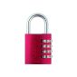 ABUS combination lock in red
