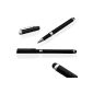 IDACA 2 Pack Black 2-in-1 Universal Stylus Pen & Ink Tablet Cell Phones for touch screens and papers (Samsung Galaxy Tab 7.0 8.0 10.1 12.2 / 10.1 12.2 8.4 Galaxy Pro / Galaxy S3 S4 S5 / 6 more iphone 5s 5 / iPad Mini Air 1 2 3 2) (Wireless Phone Accessory)
