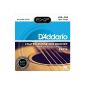 D'Addario phosphor bronze strings for acoustic guitar D'Addario EXP16 Coated, Light, 12-53 (Electronics)