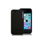 CaseCrown Lux Glider sleeve for Apple iPhone 4 / 4S, obsidianschwarz (Wireless Phone Accessory)