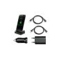 iProtect 5 in 1 Set in Black for Samsung Galaxy S5 with 2x USB 3.0 data cable and power adapter and car adapter car charger and docking station (electronics)