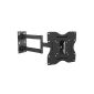 Ricoo ® screen Support R02 (N) tilt adjustable swivel arm LED LCD PC monitor and TV wall mount 25 - 84cm (10-32 '') VESA / max holes.  200x200 Universal compatible with all TV brands and screen *** Distance from wall only 68mm *** (Electronics)