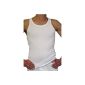 HERMKO 3000 5-Pack Men's Tank Top Classic Vest - combed baby rib cotton (smooth) (Textiles)