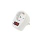 Vivanco AS 1W sockets Adapter with switch (schuko adapter, incl. Child safety) white (accessory)
