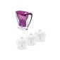 BWT table filter 2.7 liters Aubergine / Pink incl. 4 cartridges (household goods)