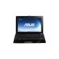 Asus EeePC R105D 25.7 cm (10.1 inches) Netbook (Intel Atom N455, 1.6GHz, 1GB RAM, 320GB HDD, Intel 3150, Win 7 Starter) Black (Personal Computers)