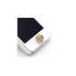 Huayang lucky clover home button stickers for iPhone 4S 4 May 5G iPod Touch iPad Mini 3 (White) (Wireless Phone Accessory)
