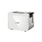Bosch TAT8611 Compact Toaster Styline / steel u. Plastic / for 2 pieces of toast / 860 watts (household goods)