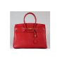 100% Genuine LEATHER-MONTE CARLO BAGS - Handbag Italy - genuine leather bag -ledertasche (Clothing)