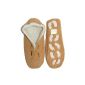 Sheepskin shoes / slippers / house shoes / suede moccasins with anti-slip sole (Textiles)