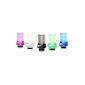 FLAT Crystal acrylic drip tip, fit for ViVi Nova / DCT and 510 Clearomizer in 5er-Pack (5 colors) (Health and Beauty)