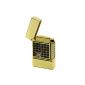 Original Oramics stylish Sturmfeuerzeug Gas Lighter - Gold / Black - Checked - In 3 versions available (household goods)