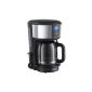 Russell Hobbs 20150-56 Chester Glass coffeemaker with shower head technology black / silver (household goods)