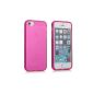 iHarbort TPU Silicone Case Cover iPhone 5 5S Pink Case with Screen Protector (Electronics)