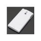 Silicone TPU Case Cover Case Protective Case for Sony Xperia P LT22i White White - Protective Case Back Cover Mobile Phone Case (Electronics)