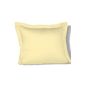 Fleuresse pillowcase Colours Satin Uni 9100-215, Mako Satin in 35x40 cm, color Vanille, 100% cotton, with zipper (household goods)