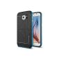 Spigen ® protective sleeve Samsung Galaxy S6 Case NEO HYBRID [Metallized buttons] - Case Samsung Galaxy S6 / SVI, BUMPER STYLE Cover - blue [Electric Blue - SGP11322] (Wireless Phone Accessory)