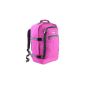 Cabin Max - Backpack and cabin hand luggage - gross capacity of 44l - 55x40x20cm - Color: Rose (Luggage)