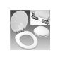 Toilet seat cover fall brake SlowClose white - toilet seat - Toilet toilet bowl