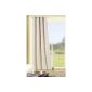 Curtain opaque blackout curtain with eyelets, thermal curtains, blackout curtain, HxW 245x135 cm (CREAM) TOP QUALITY -Einführungsaktion-